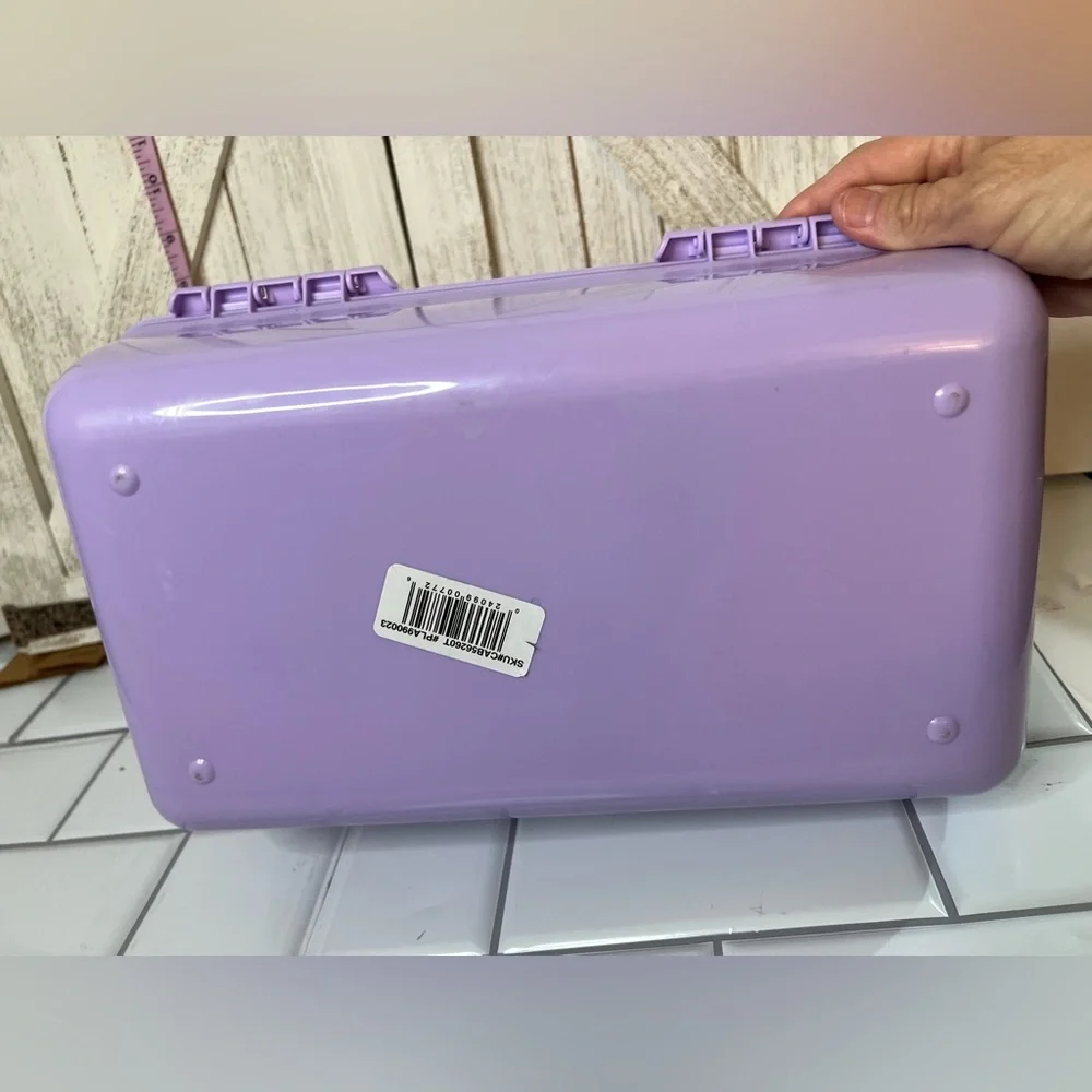 Caboodles Retro Purple Storage Box with Handle